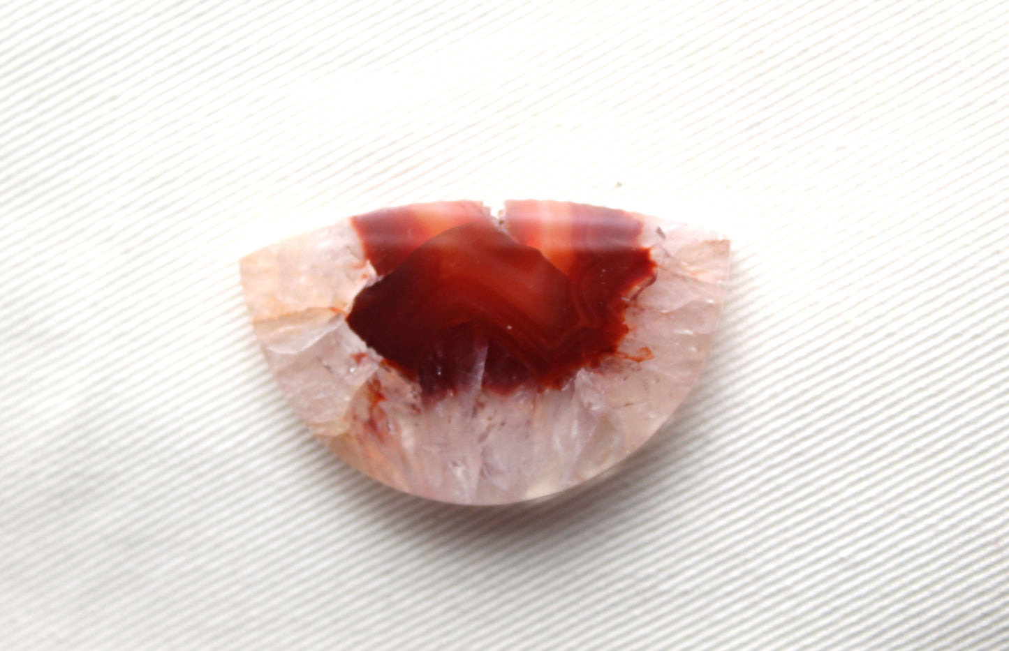 Banded Agate Cabochon Gemstone orange Marquise