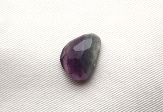 Rosecut Fluorite Cabochon Freeform Purple gemstone