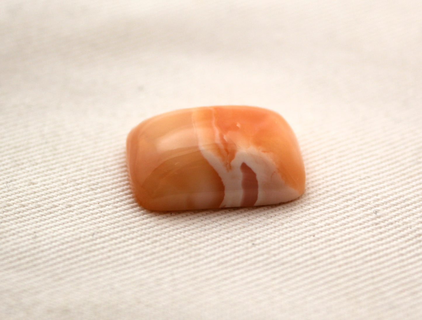 Mexican Opal Cabochon rectangle orange 15X20MM