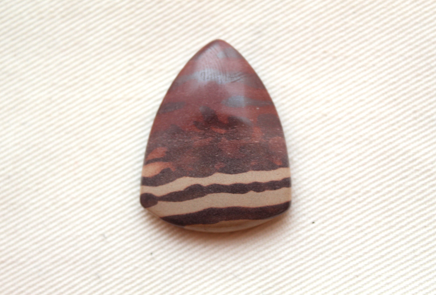 Zebra Jasper Cabochon gemstone shield 22x30MM