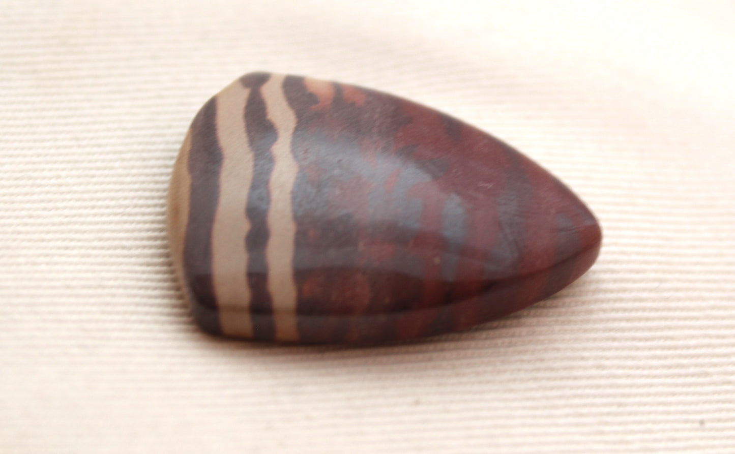 Zebra Jasper Cabochon gemstone shield 22x30MM