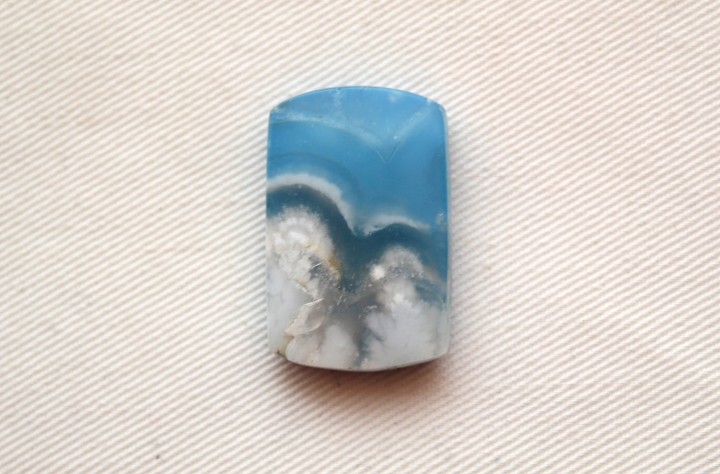 Indonesian Agate Plume DOUBLET Cabochon Gemstone rectangle cushion