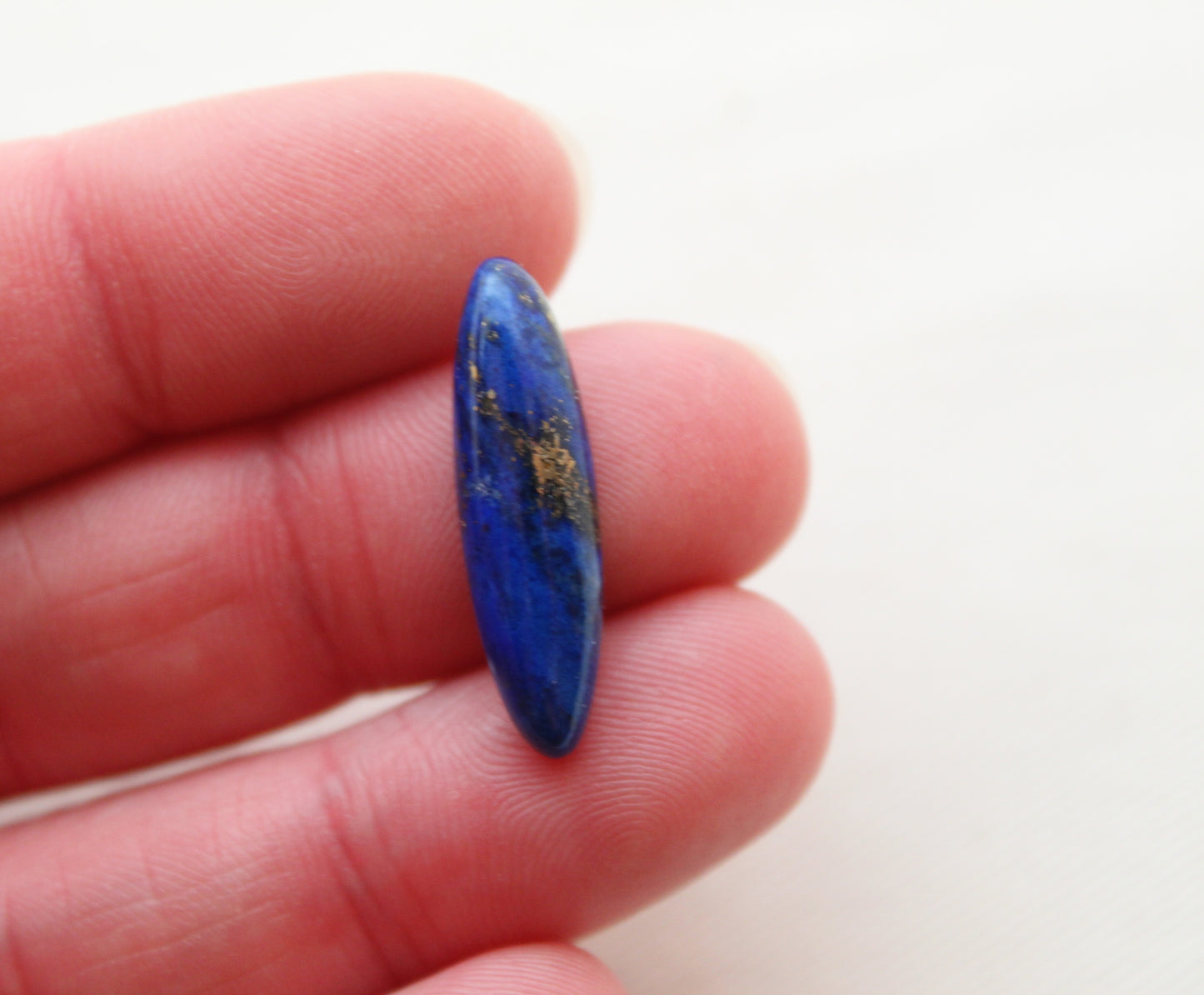 TWO Lapis Lazuli cabochons Gemstones long