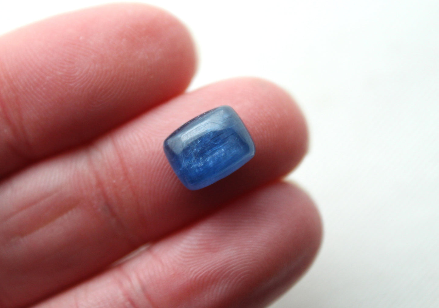 TWO Kyanite Cabochons rectangle 8x10MM blue gemstone