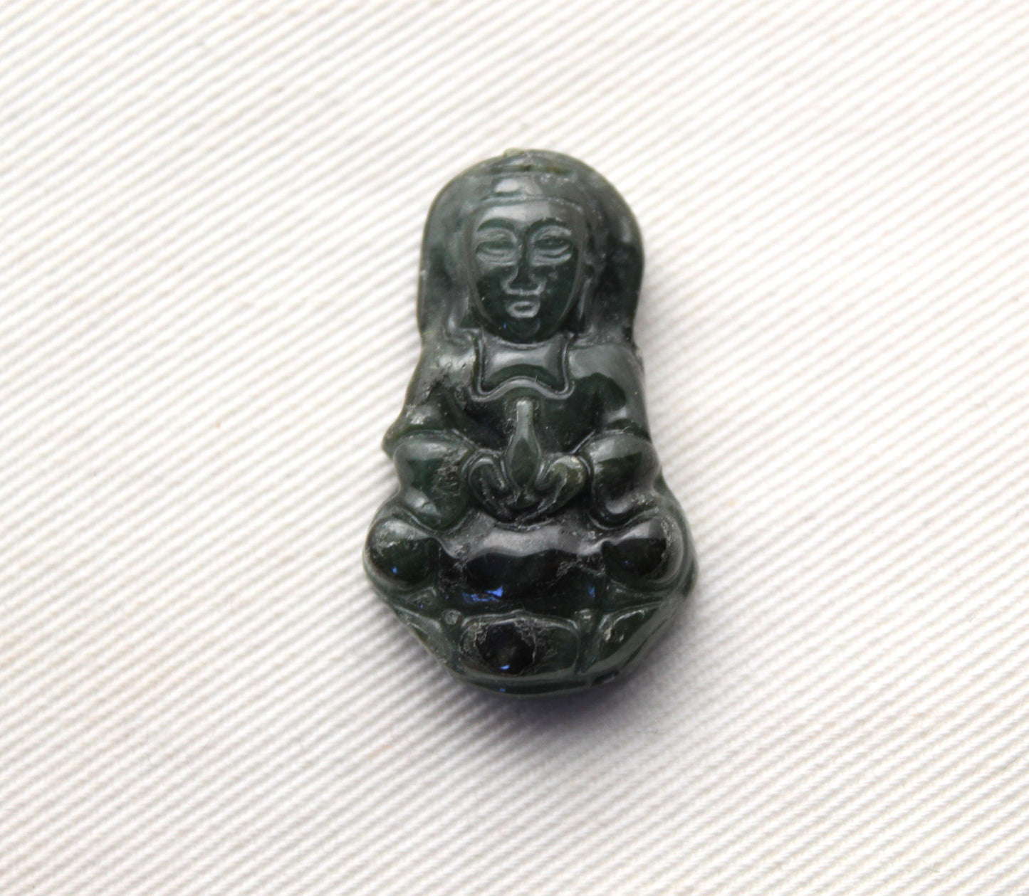 Buddha Jade Green gemstone Cabochon drilled 31MM