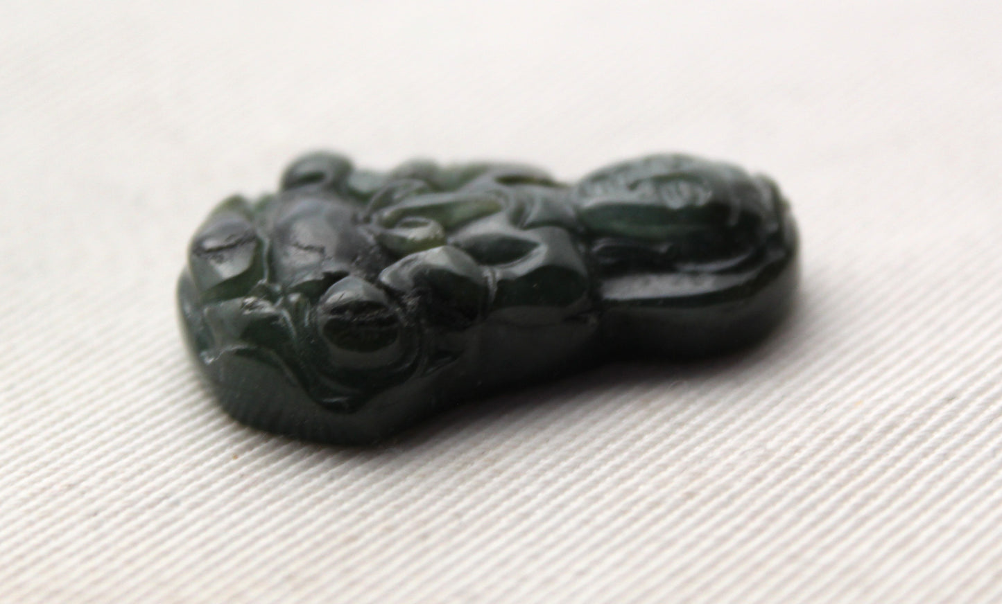 Buddha Jade Green gemstone Cabochon drilled 31MM