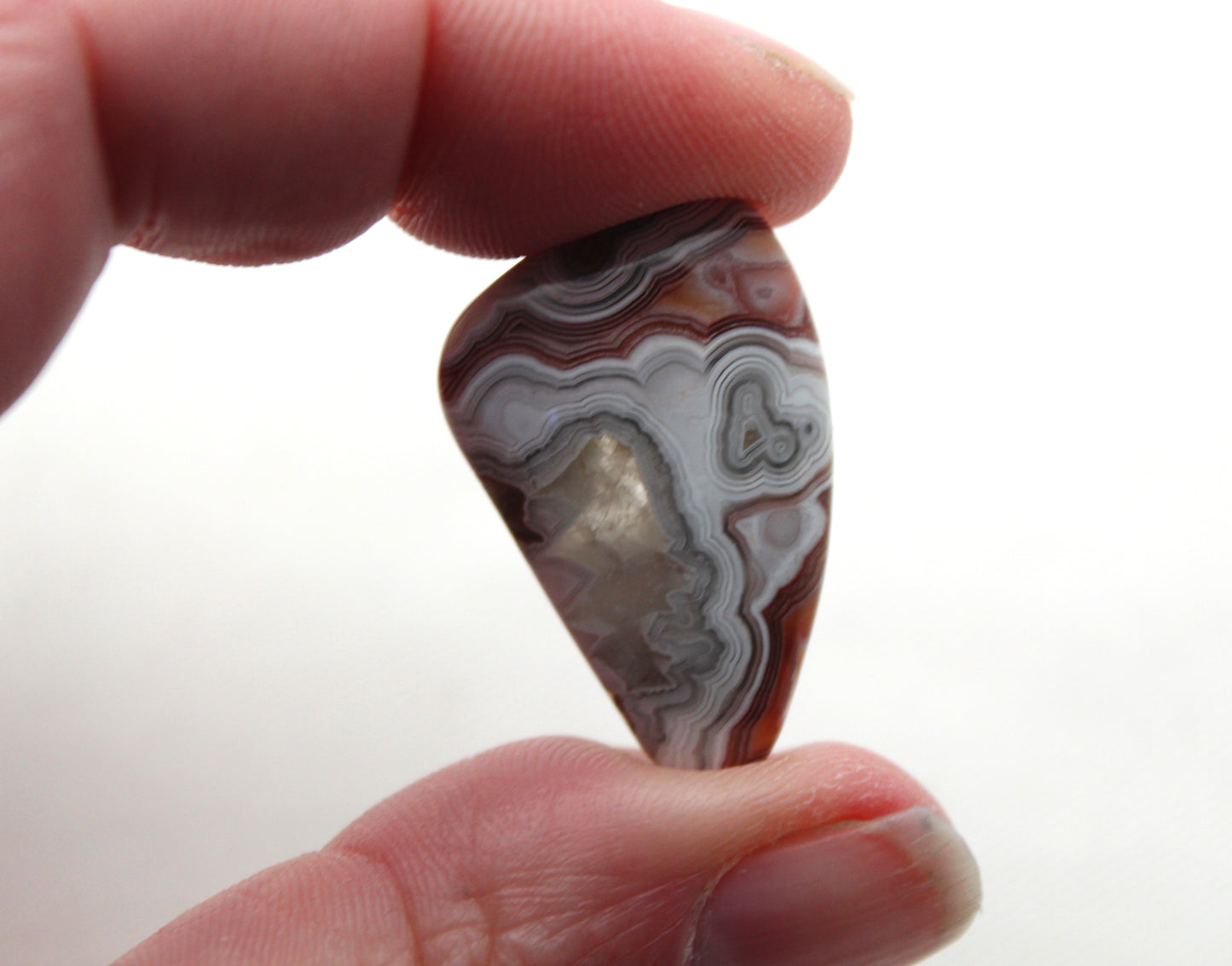 Crazy Lace Agate Cabochon Gemstone freeform orange white