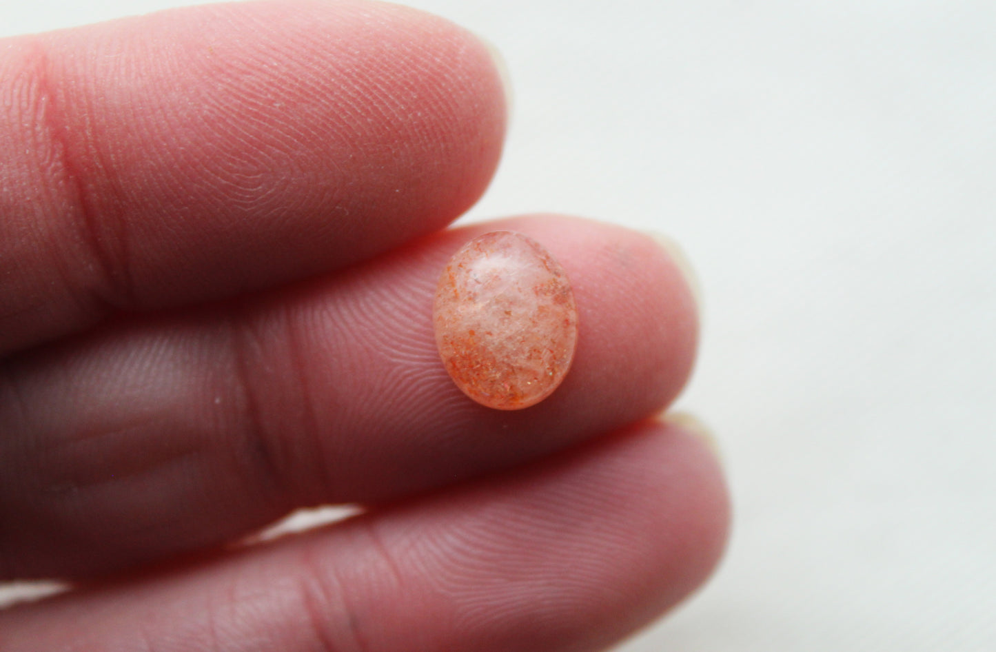 TWO Sunstone cabochons 10x8 MM Gemstones Oval