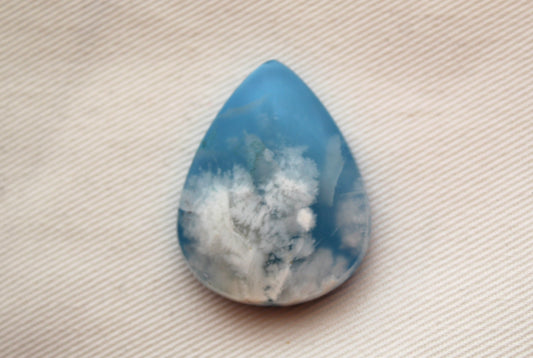 Indonesian Agate Plume DOUBLET Cabochon Gemstone