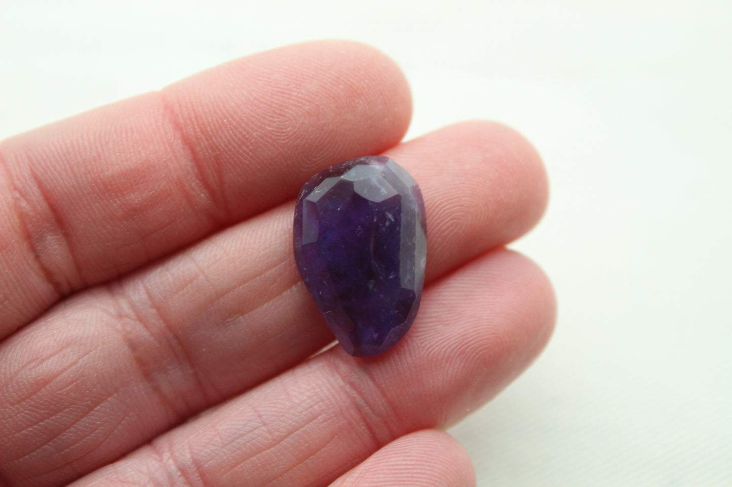 Rose cut Amethyst Cabochon Gemstone purple