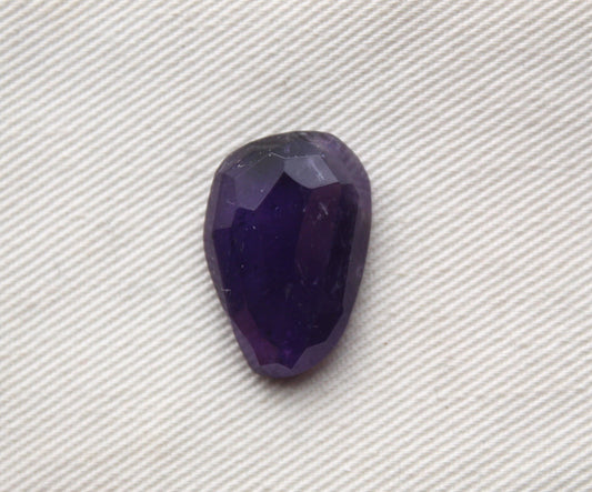 Rose cut Amethyst Cabochon Gemstone purple