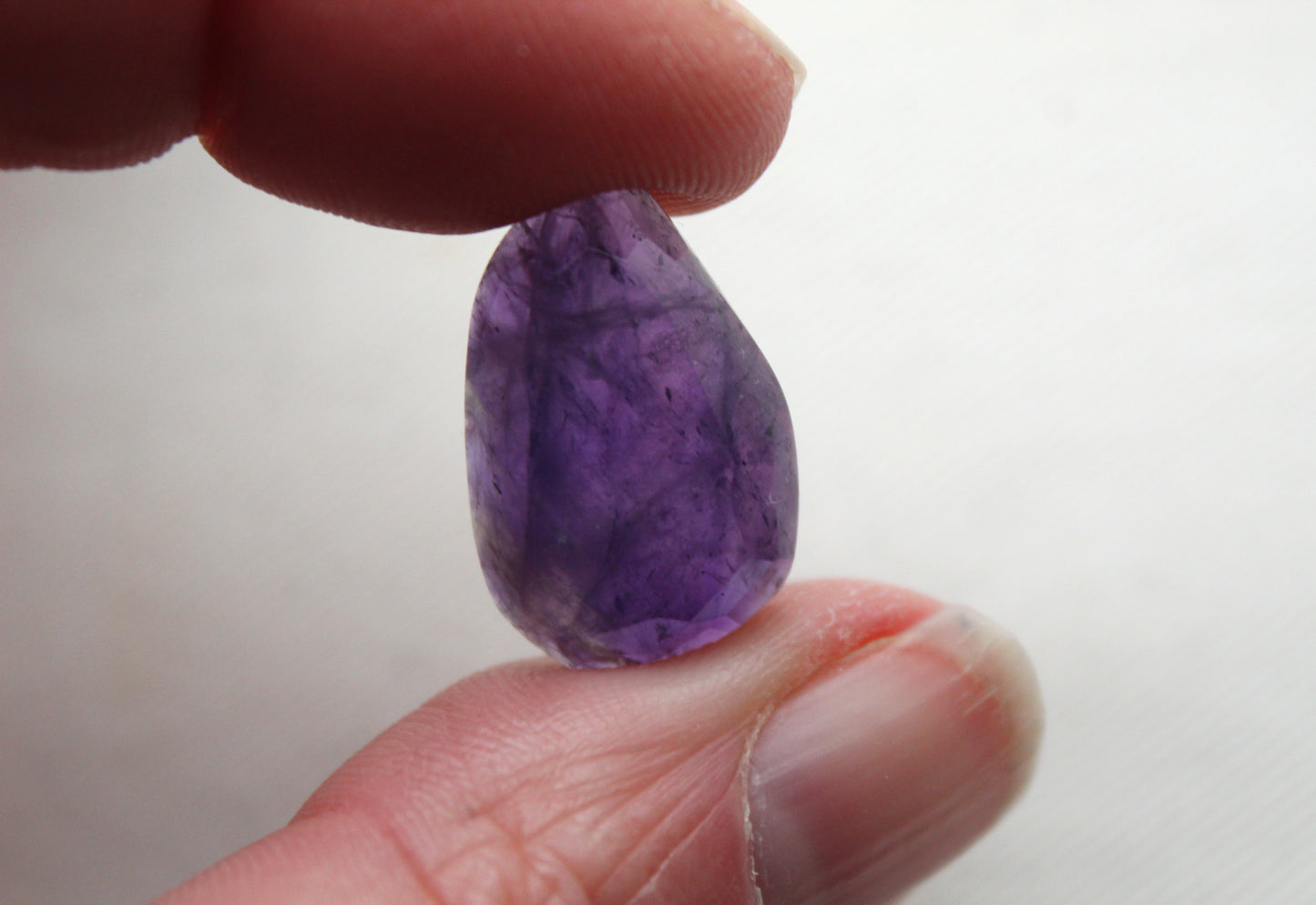 Rose cut Amethyst Cabochon Gemstone purple