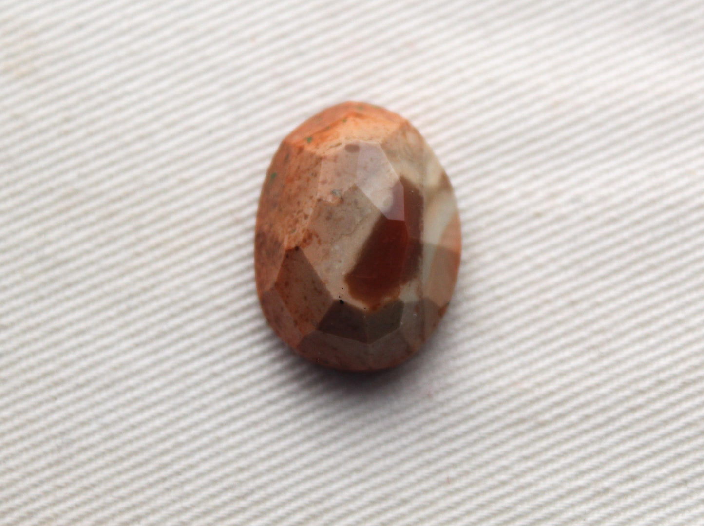 Imperial Jasper rose cut cabochon Gemstone beige