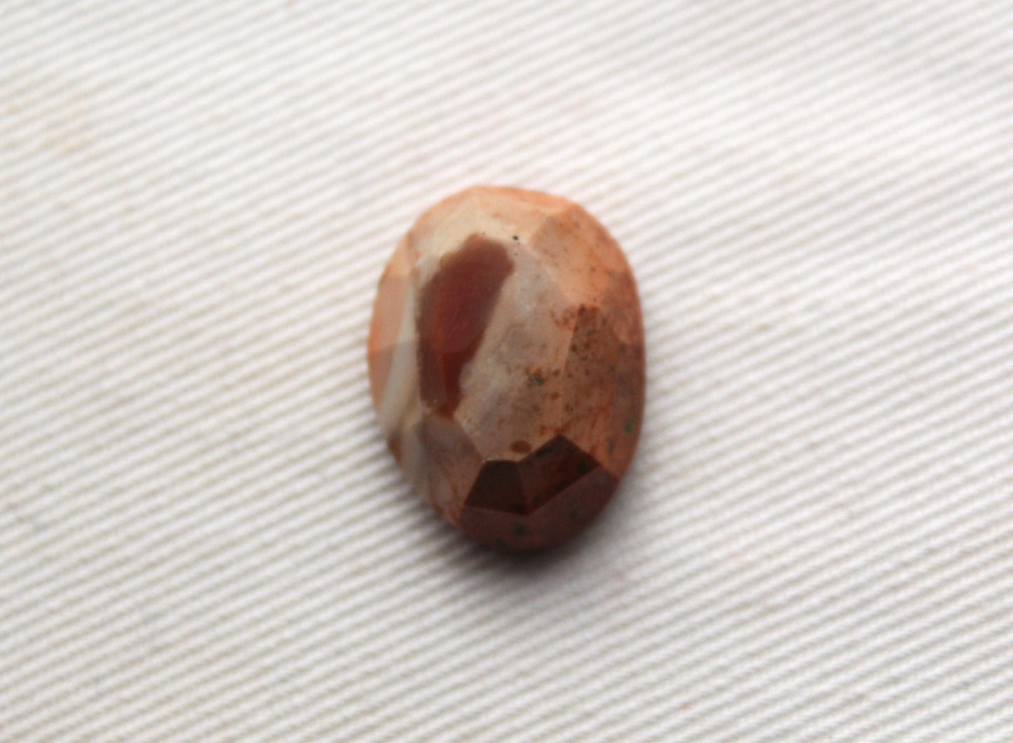 Imperial Jasper rose cut cabochon Gemstone beige