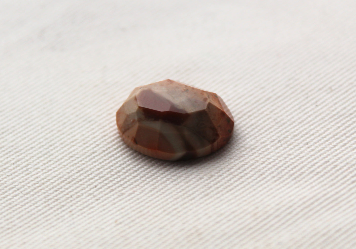 Imperial Jasper rose cut cabochon Gemstone beige