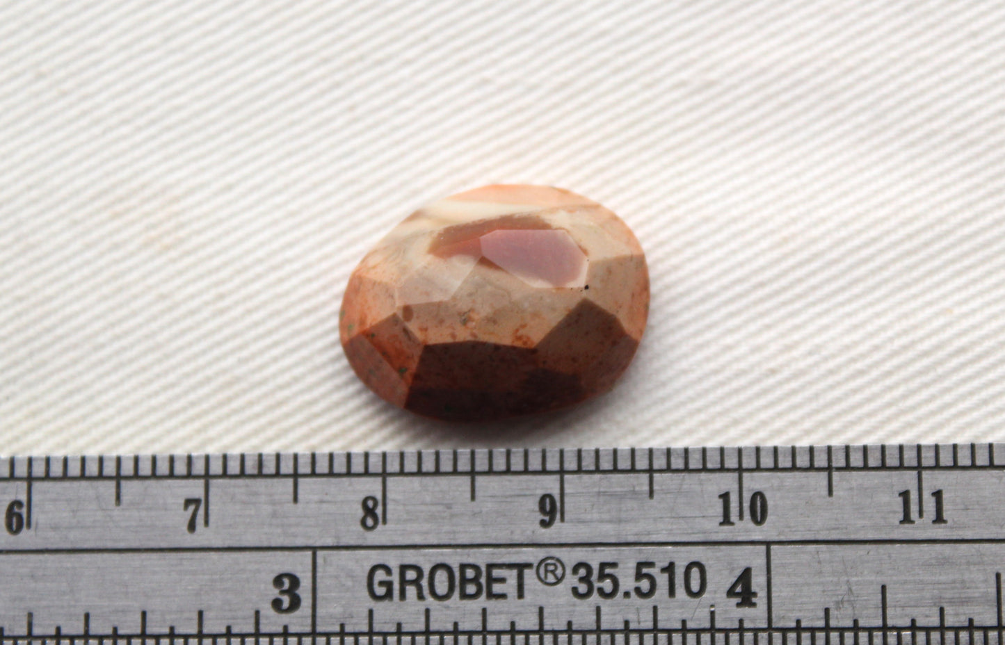 Imperial Jasper rose cut cabochon Gemstone beige