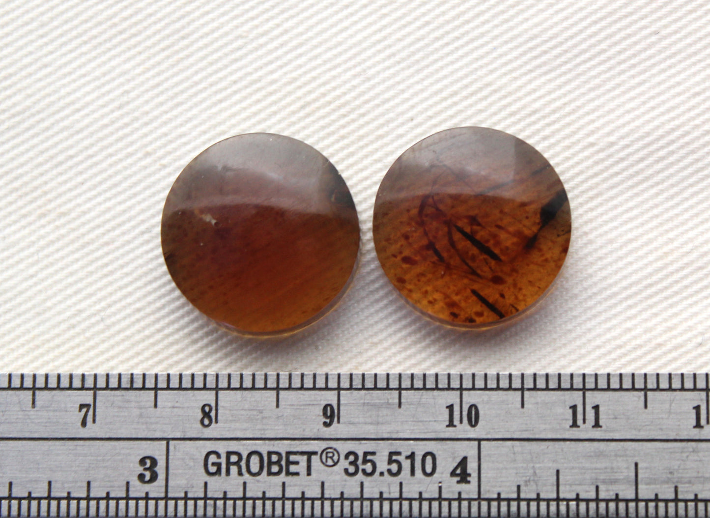 Fossil Palmwood Pair Cabochon Gemstone with druzy pockets Oval