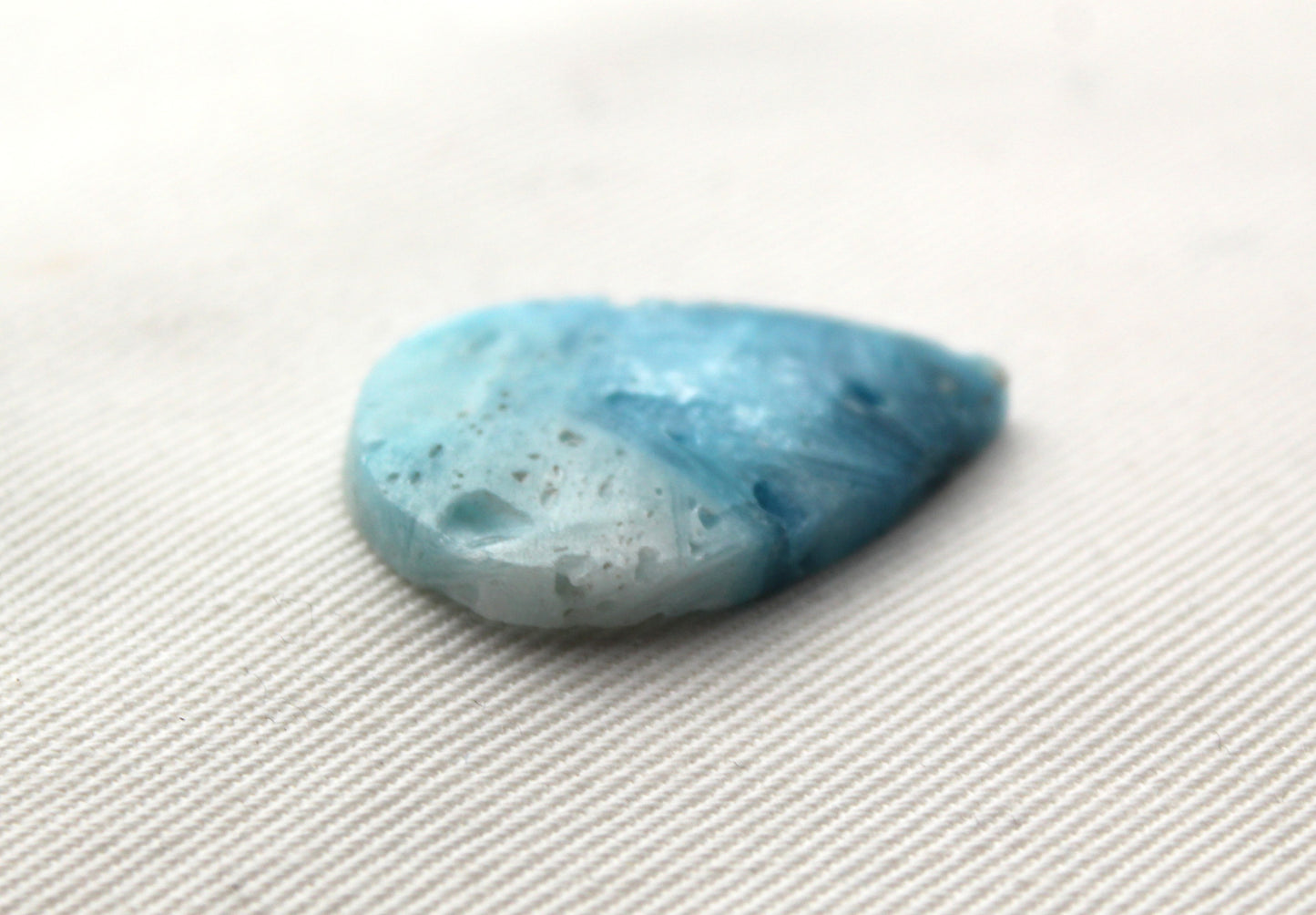 One Blue Ice Agate freeform Cabochon Gemstone