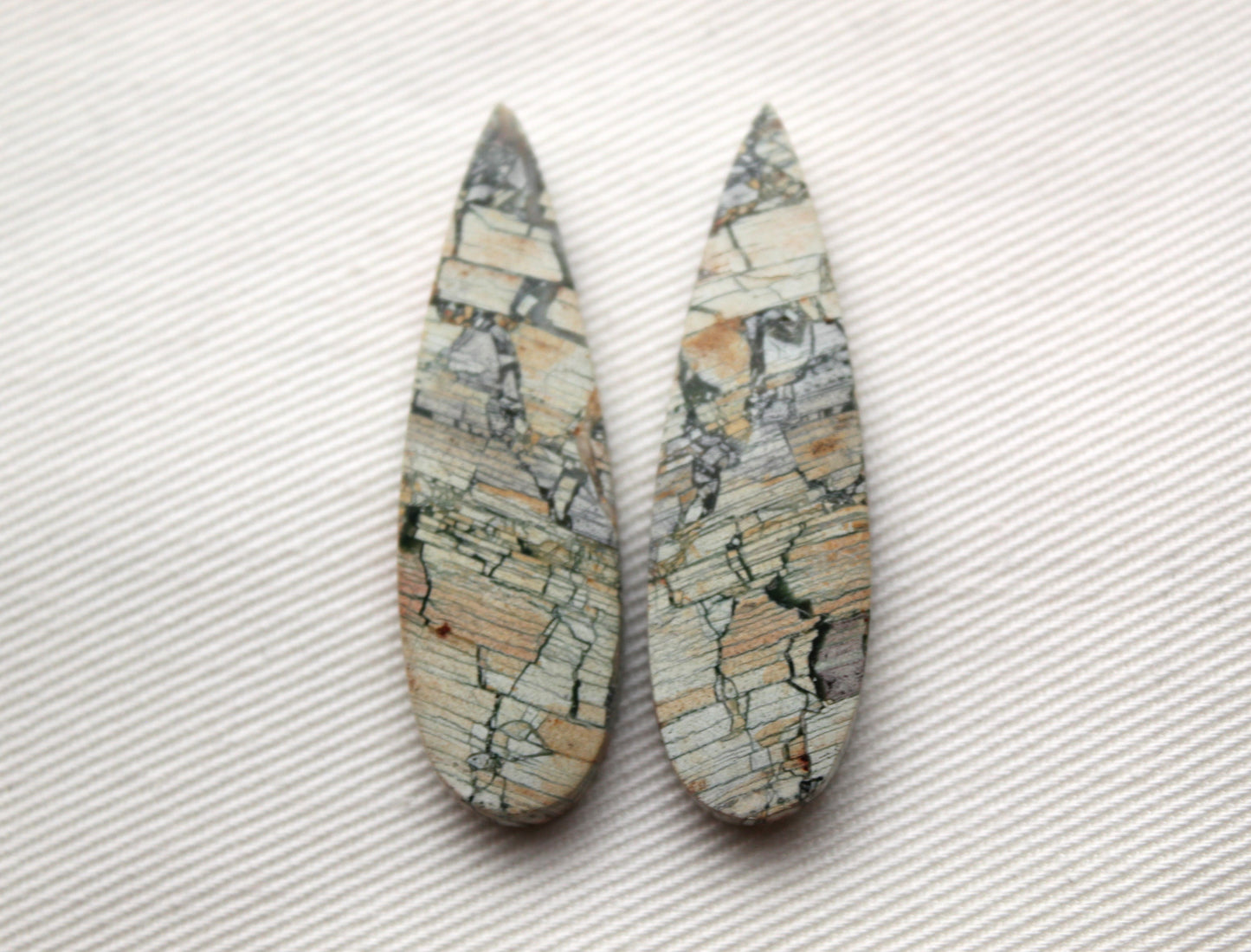 Brecciated Jasper cabochons Gemstone green