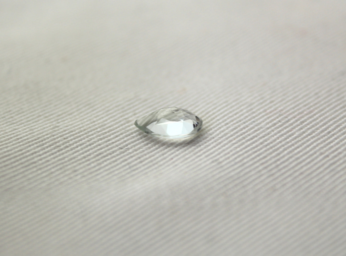 Faceted Quartz Gemstone clear pear 9X6 MM