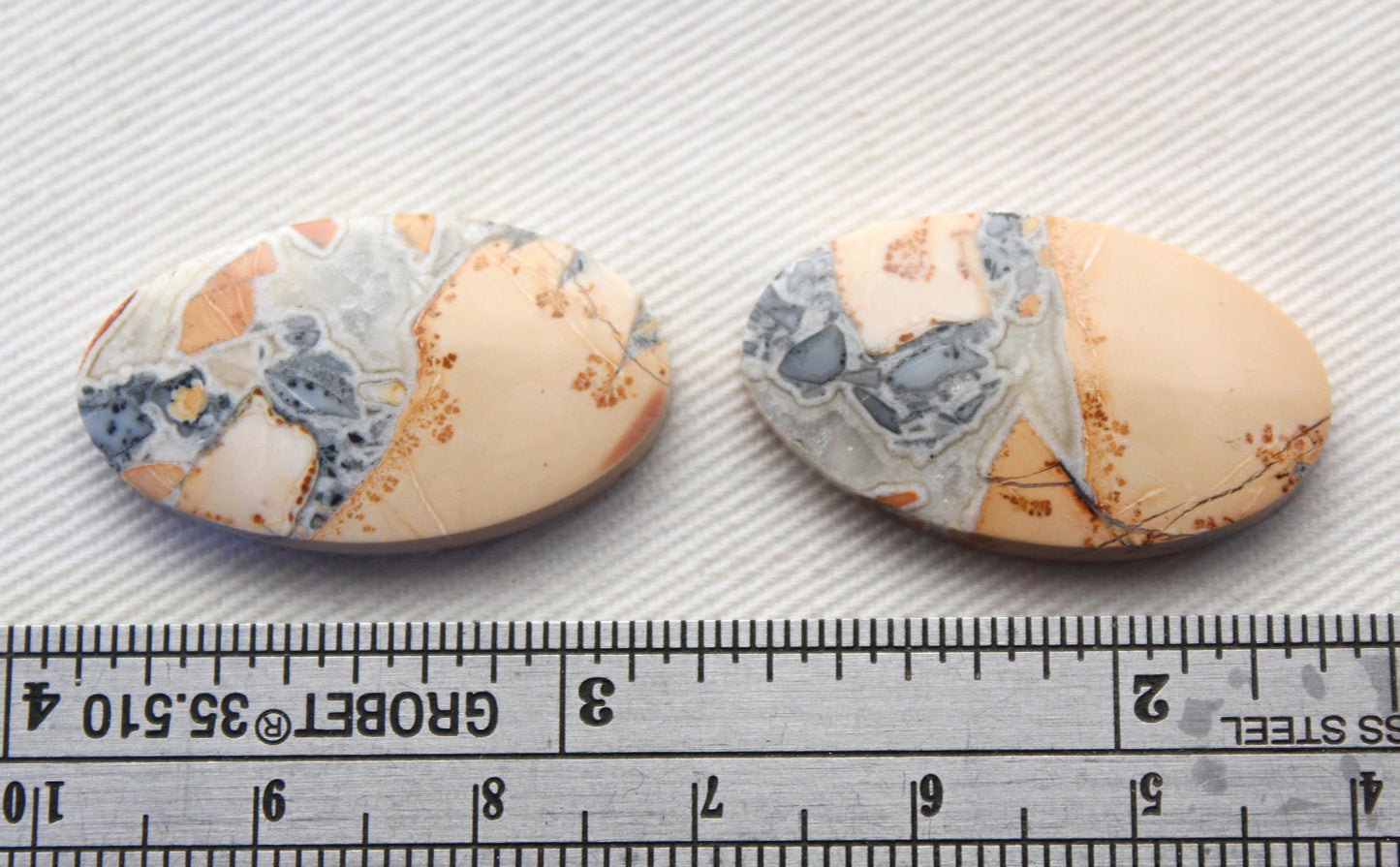 Maligano Jasper Oval cabochons pair Gemstone