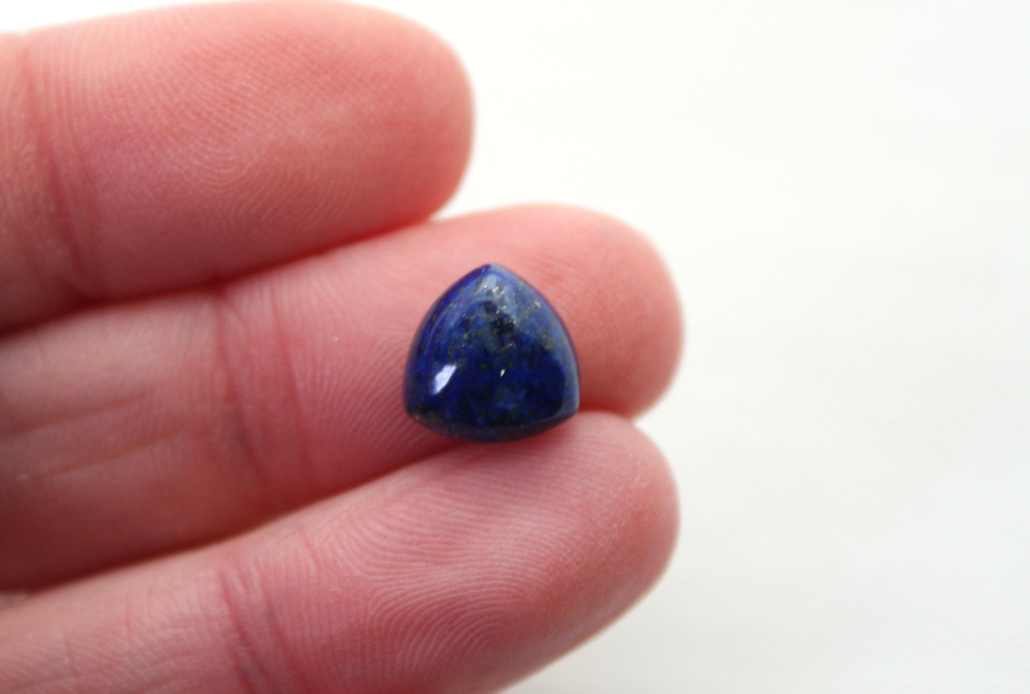 Lot de DEUX cabochons Lapis Lazuli 10 MM Gemstones rond bleu