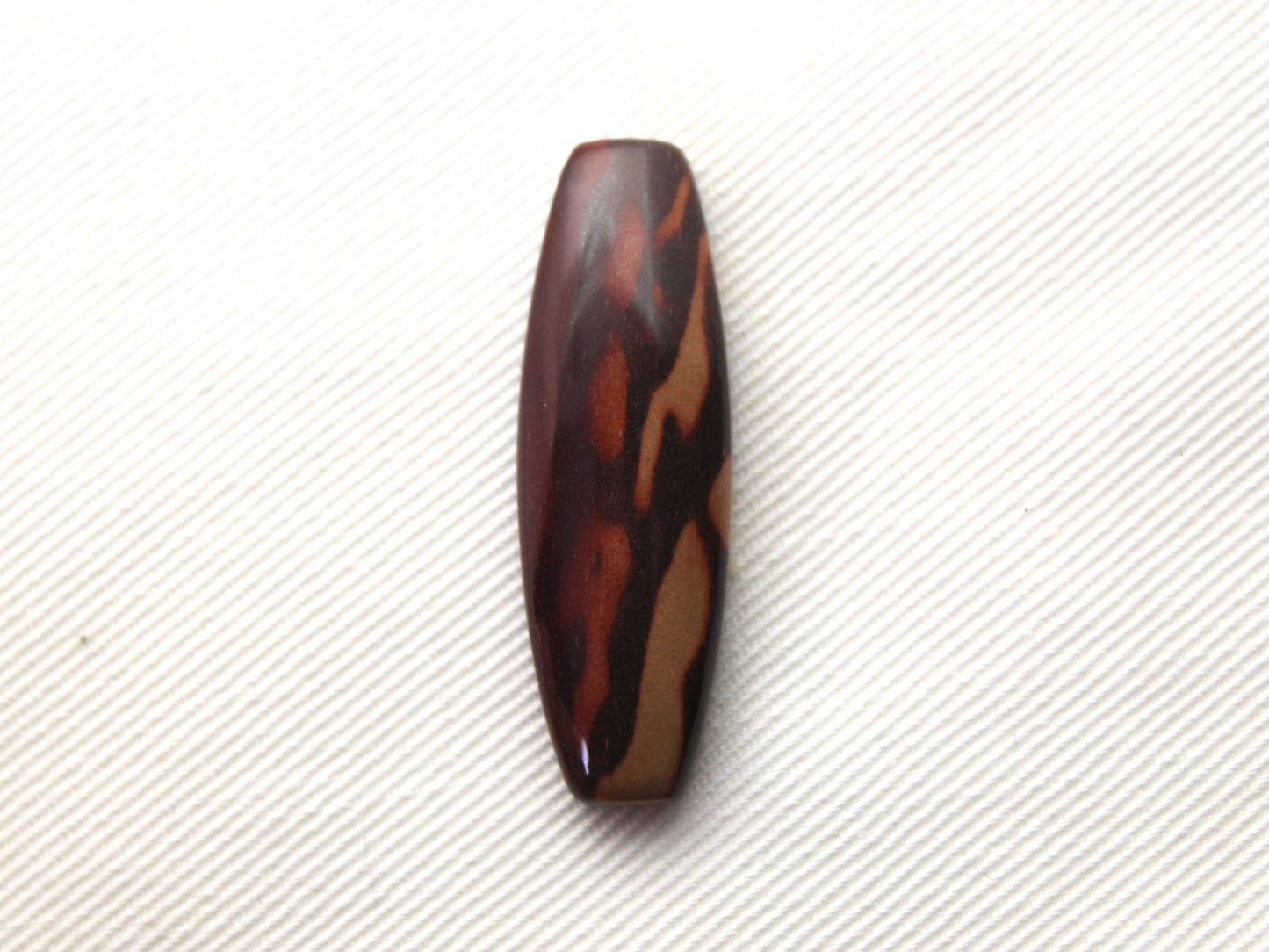 Zebra Jasper Cabochon gemstone barrel 12x35MM