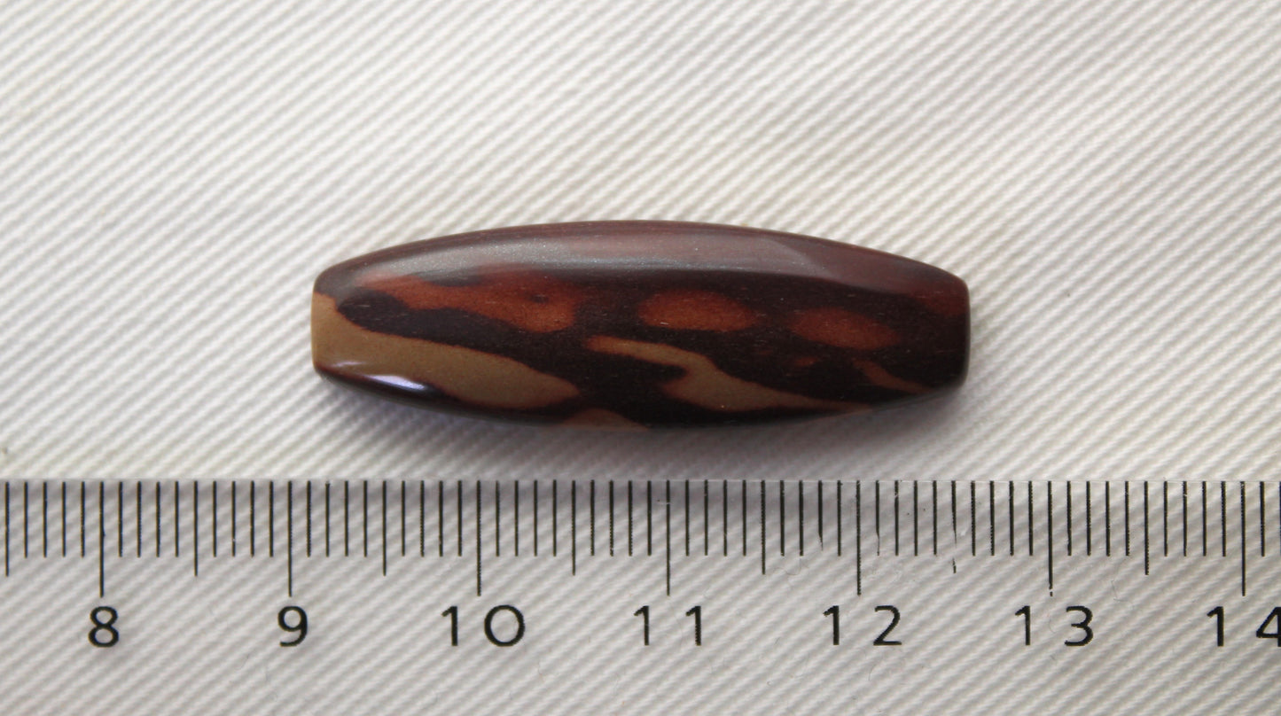 Zebra Jasper Cabochon gemstone barrel 12x35MM