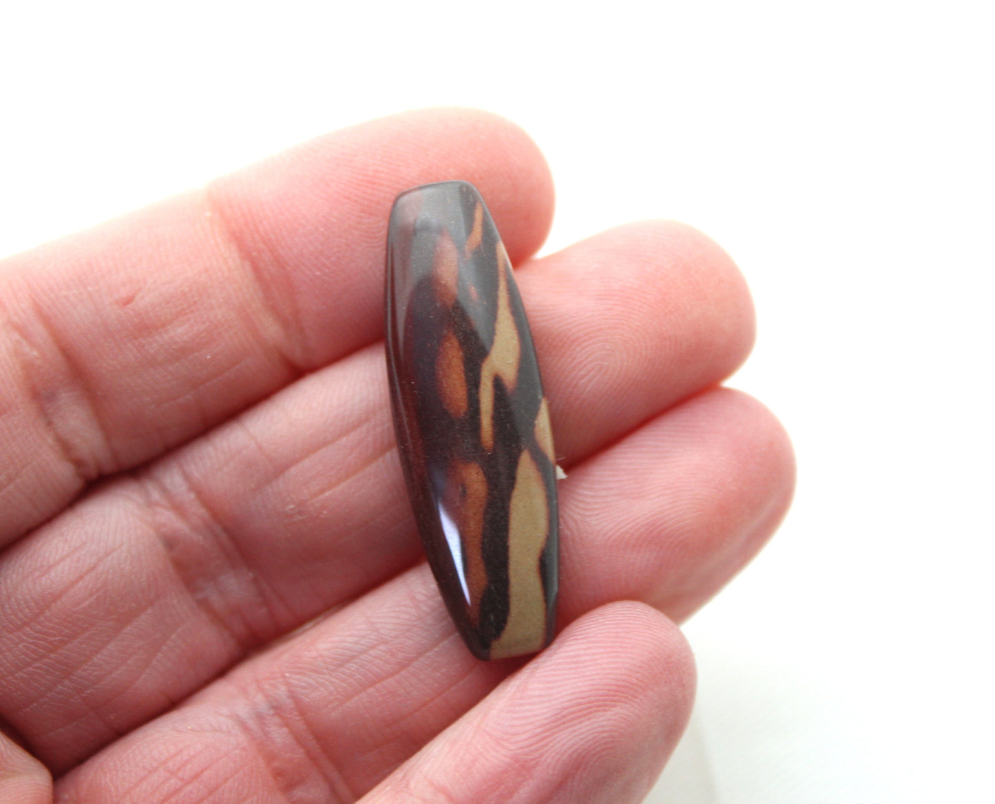 Zebra Jasper Cabochon gemstone barrel 12x35MM