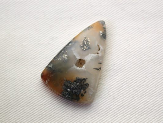 Marcasite in Agate Cabochon Gemstone