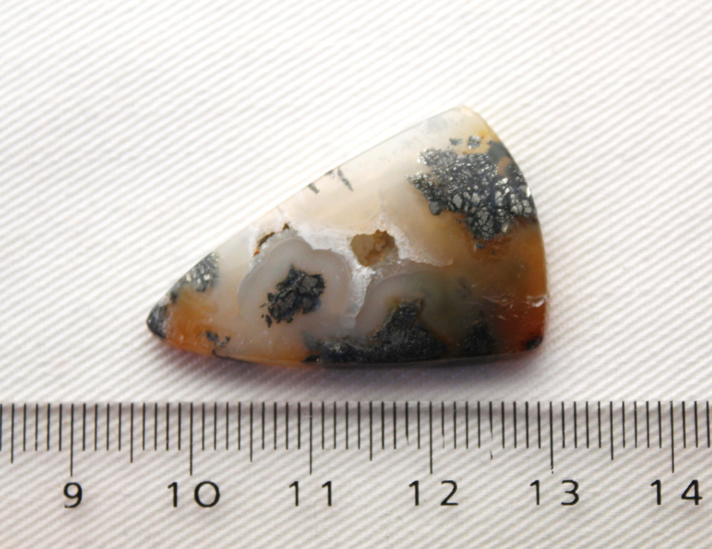 Marcasite in Agate Cabochon Gemstone