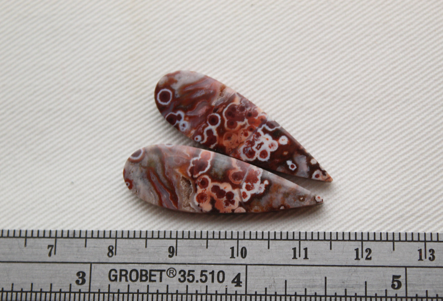 River Jasper Cabochon Pair Gemstone