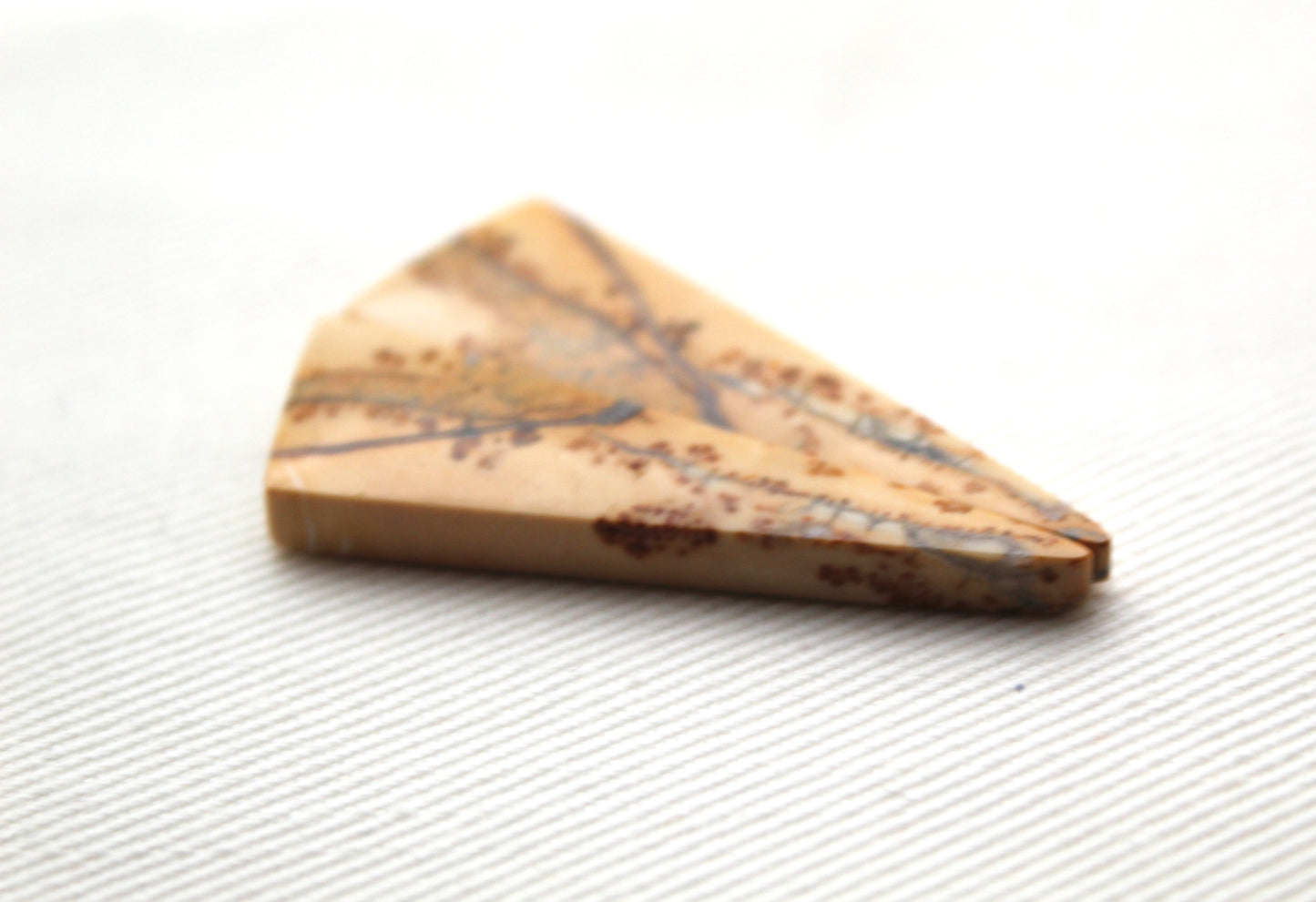 Maligano Jasper cabochons pair Gemstone triangle