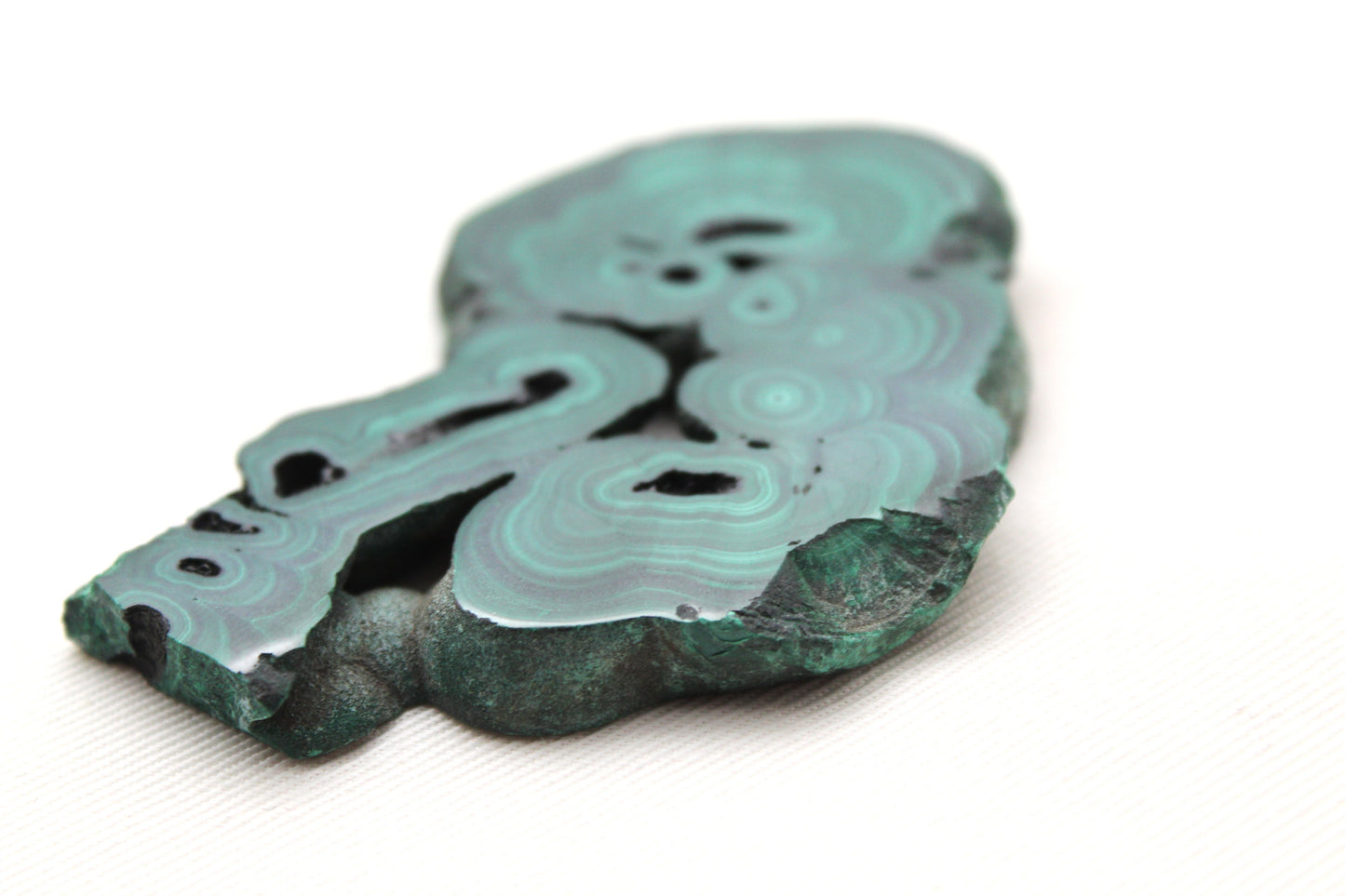One Malachite Slice natural gemstone