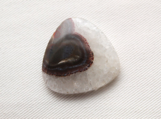 Banded Agate Cabochon Gemstone brown trillion