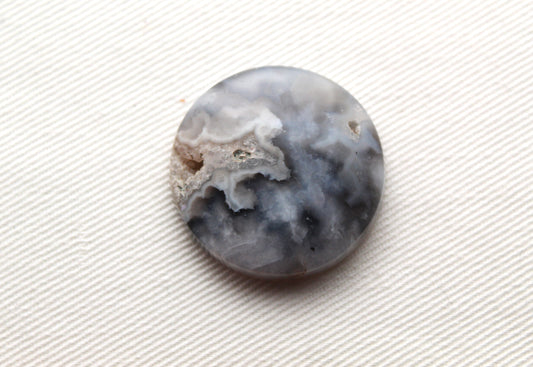 Indonesian Blue Agate Cabochon Gemstone round 26MM