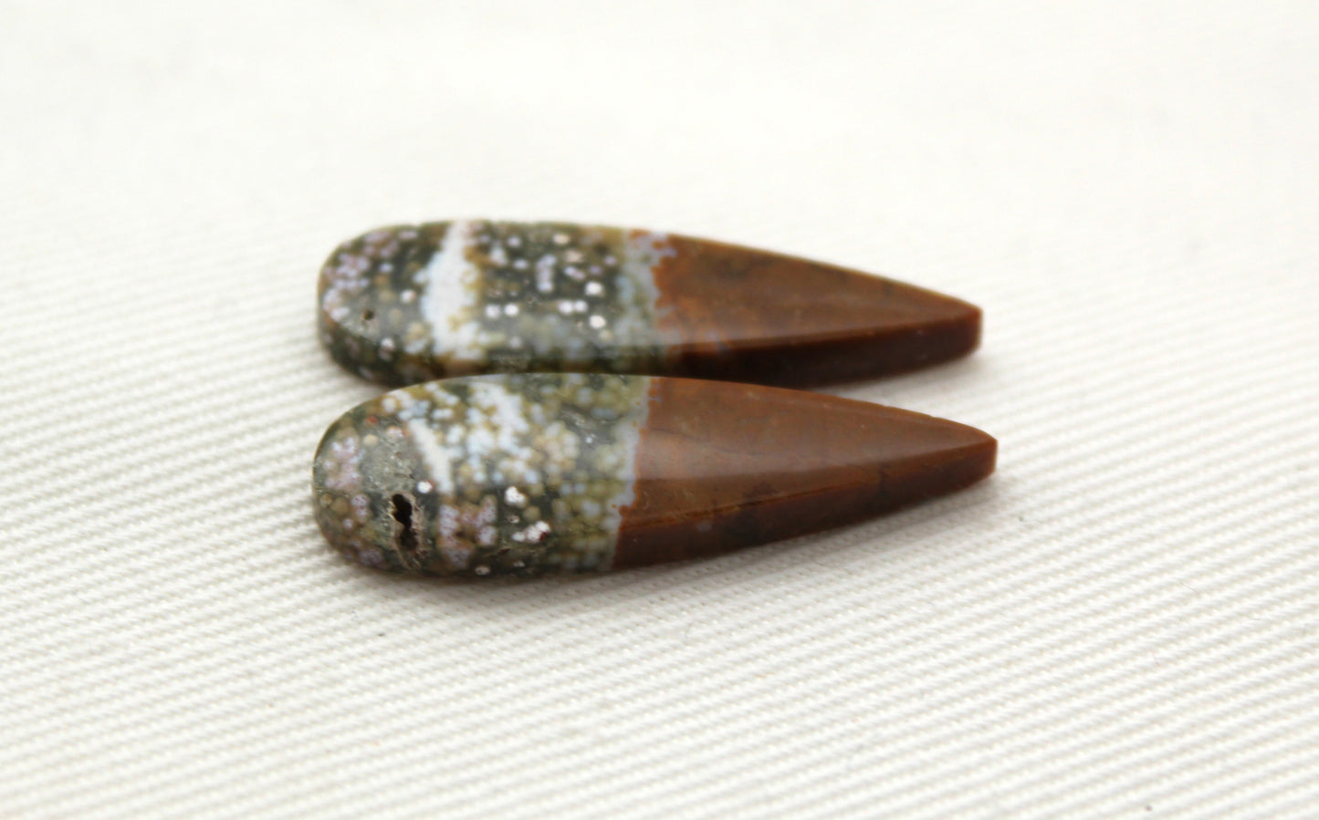 Small River Jasper Pair Cabochon Gemstone