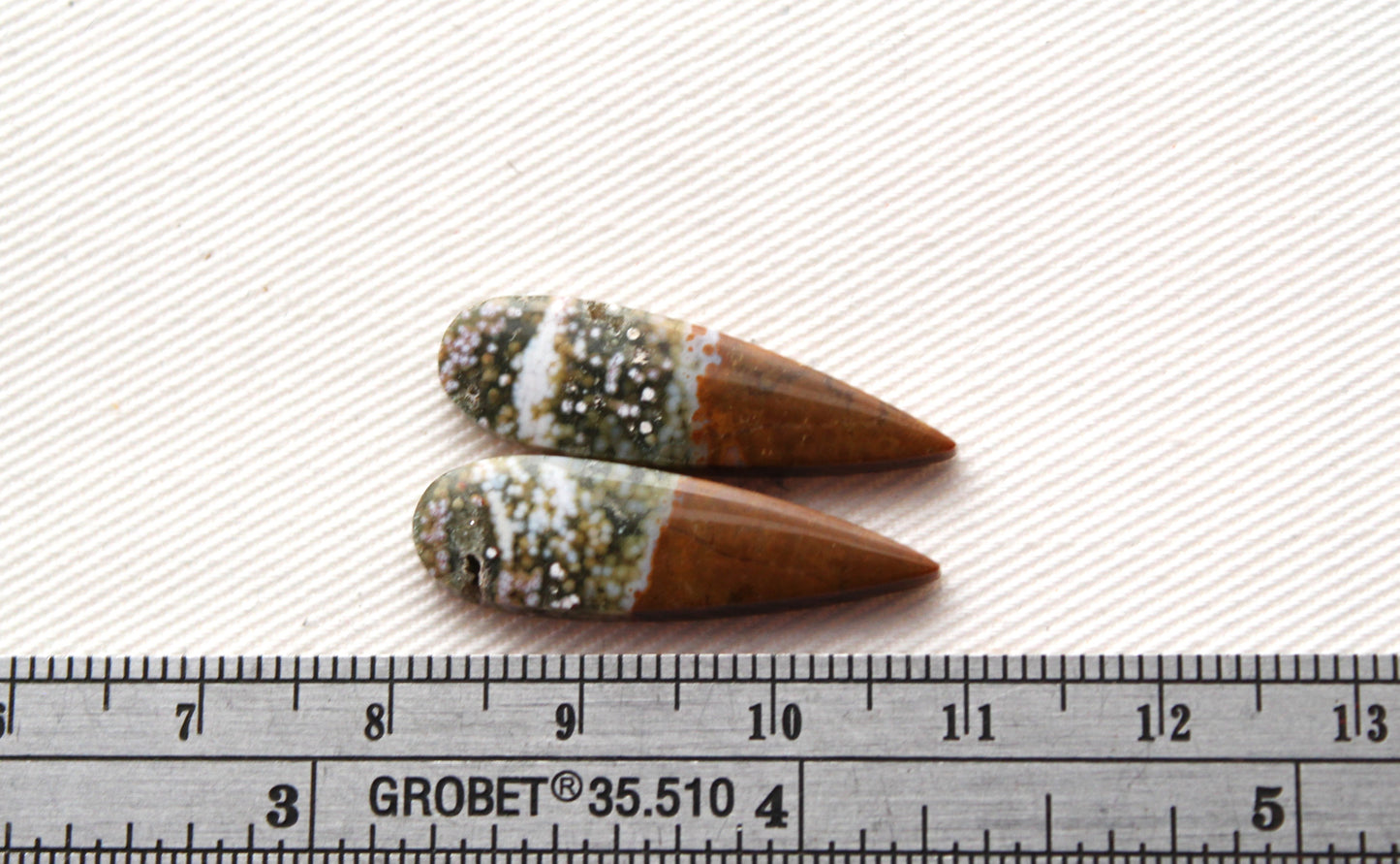 Small River Jasper Pair Cabochon Gemstone