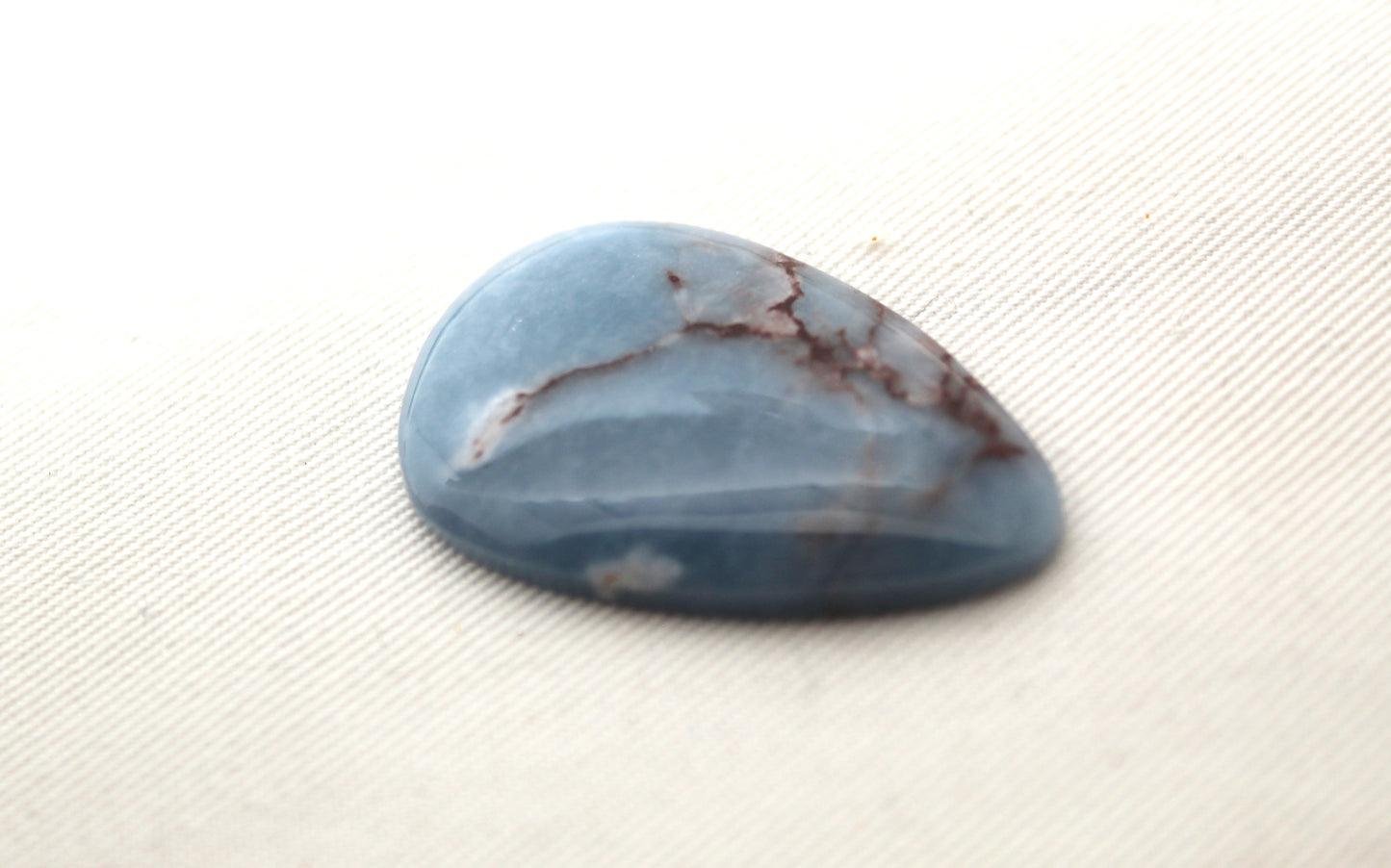Large Angelite in Matrix freeform Cabochon Blue Gemstone