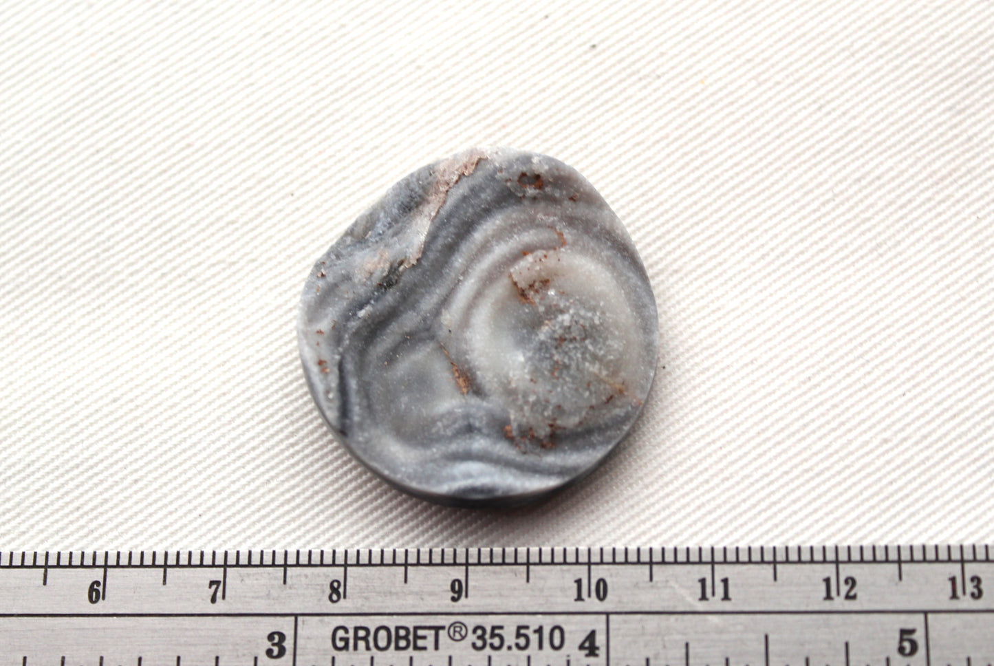 Chalcedony druzy cabochon gemstone round 30 MM