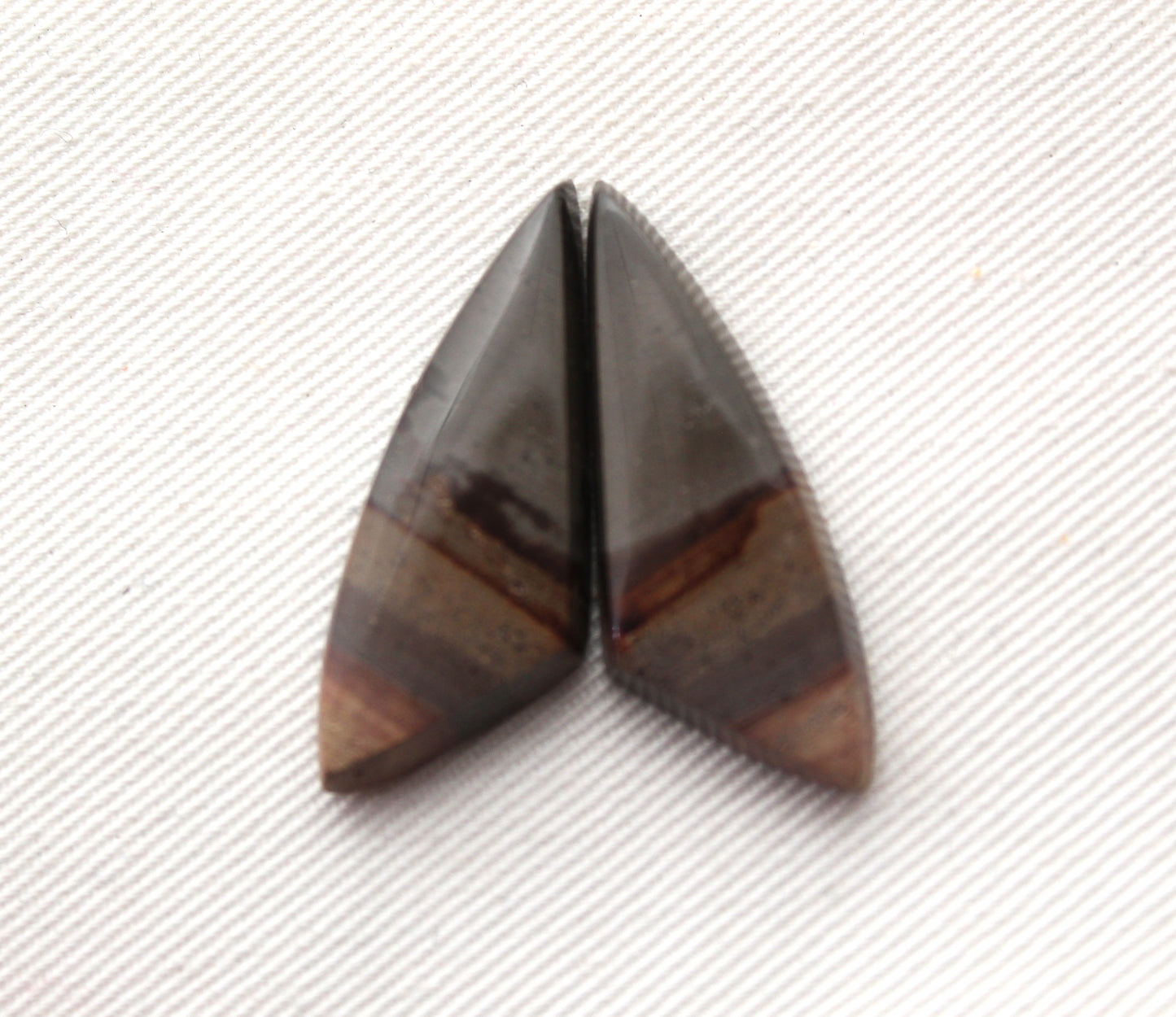 Indonesian Picture Jasper Pair Cabochons gemstones