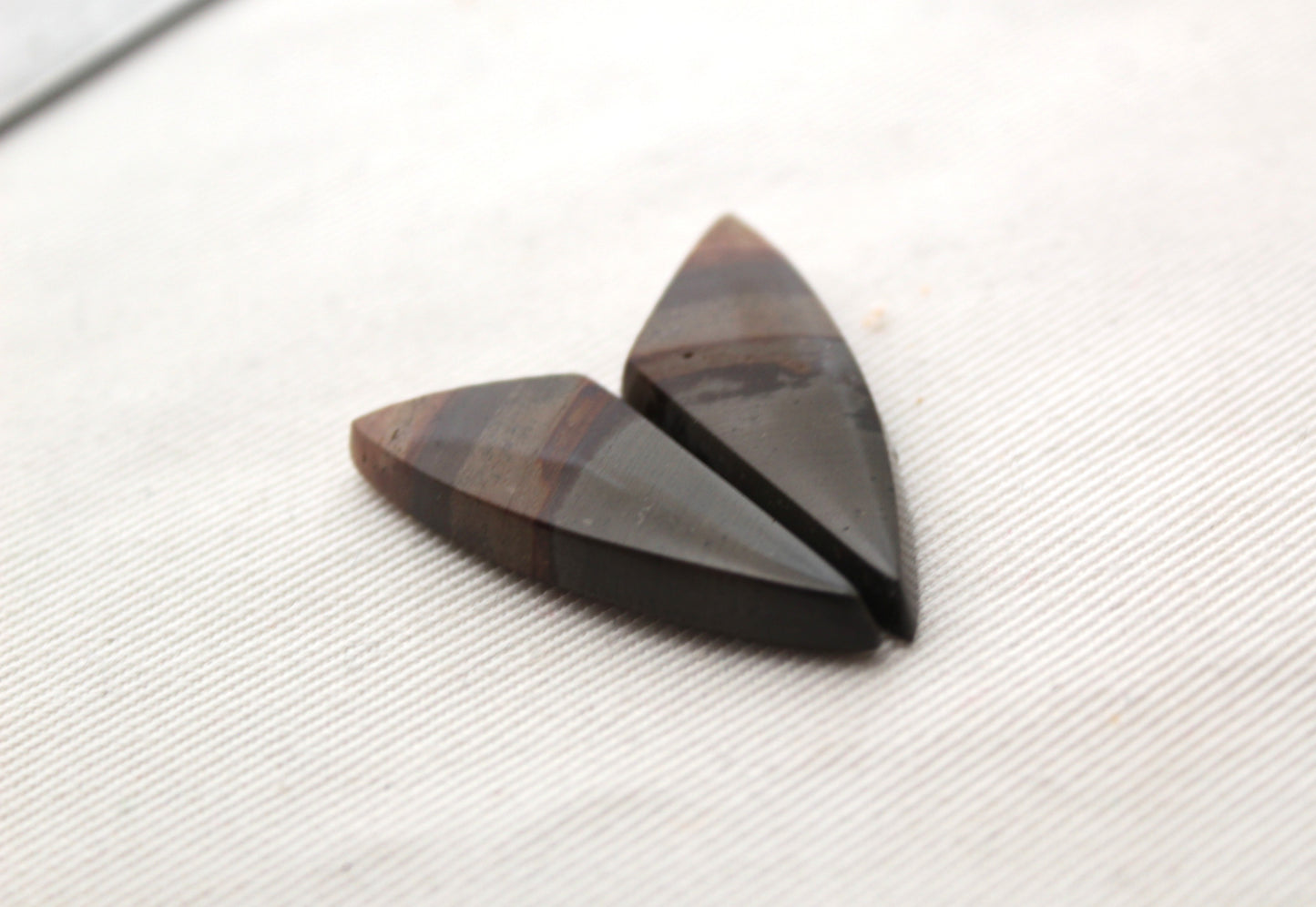 Indonesian Picture Jasper Pair Cabochons gemstones