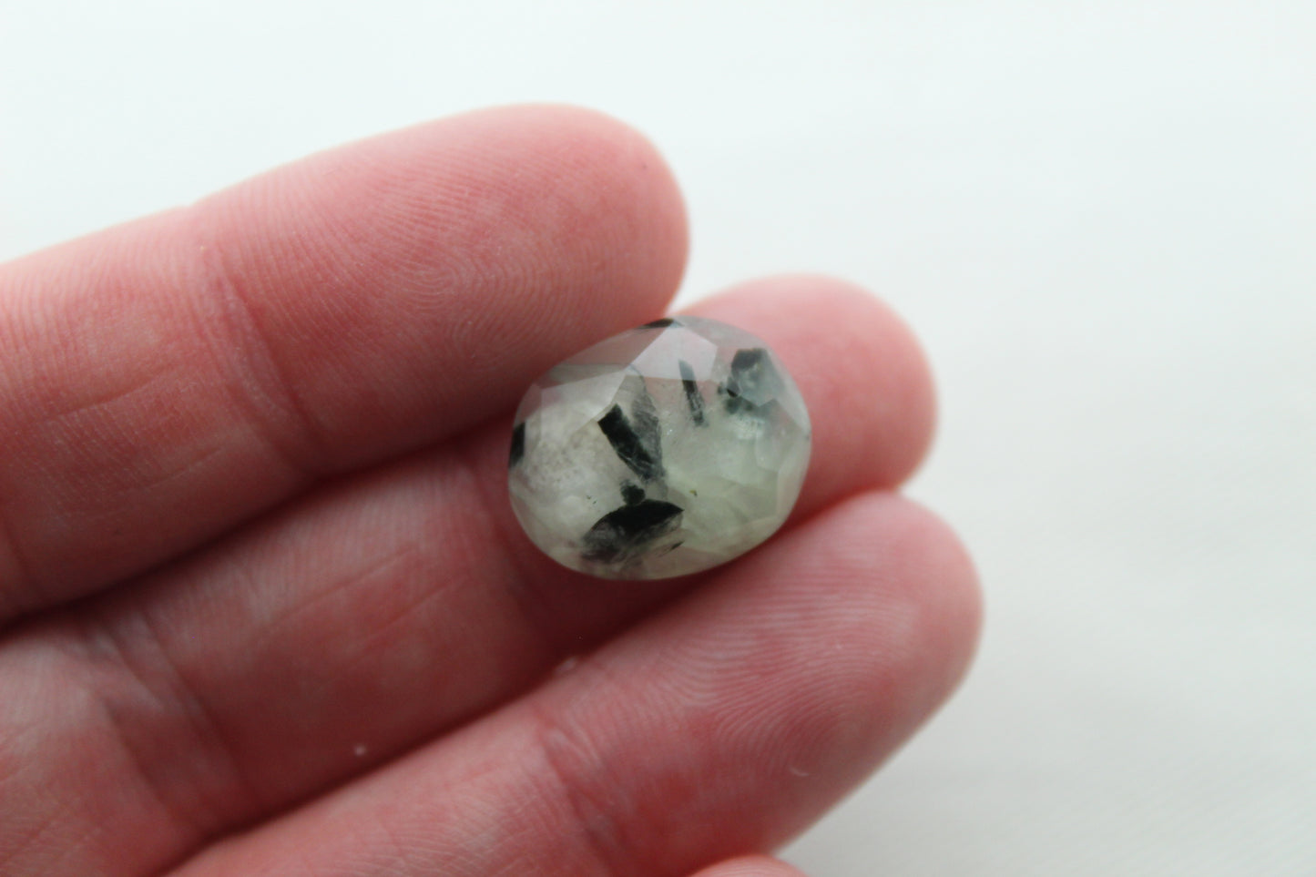 One prehnite faceted cabochons Gemstones freeform