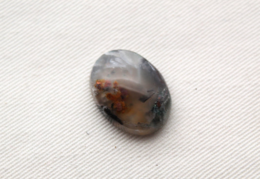 Chrysocolla Copper cabochon gemstone natural oval