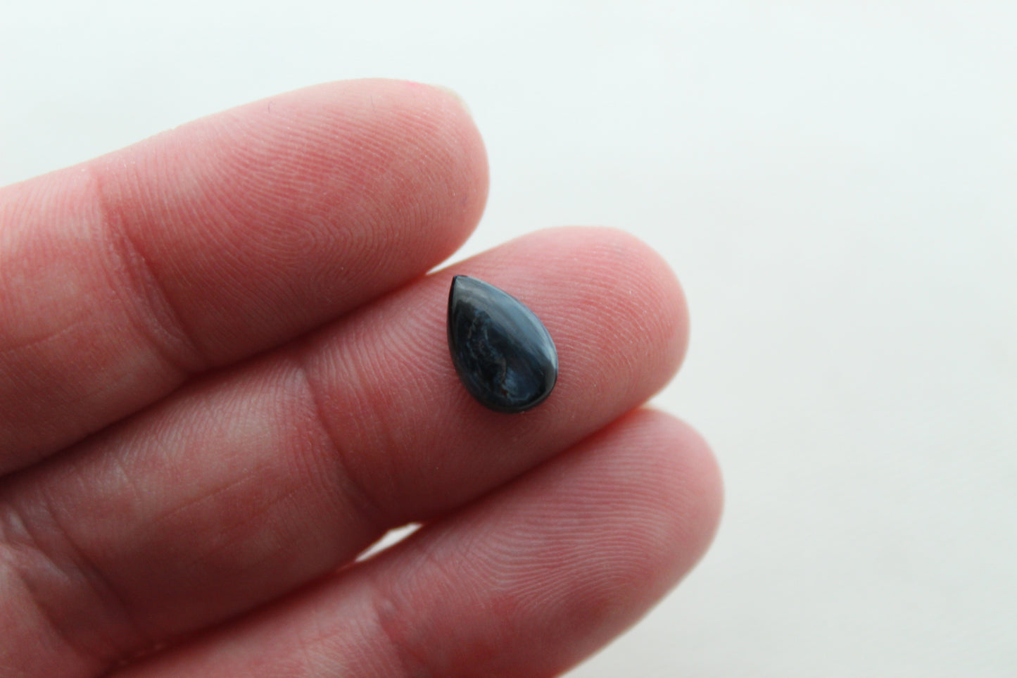 TWO small Pietersite Cabochon pear shape gemstone natural 10X7MM