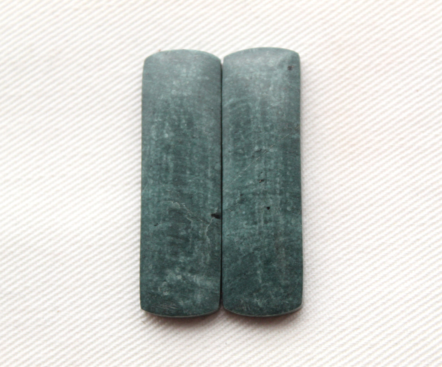 Wonosobo Jasper Cabochons Pair Gemstone rectangle