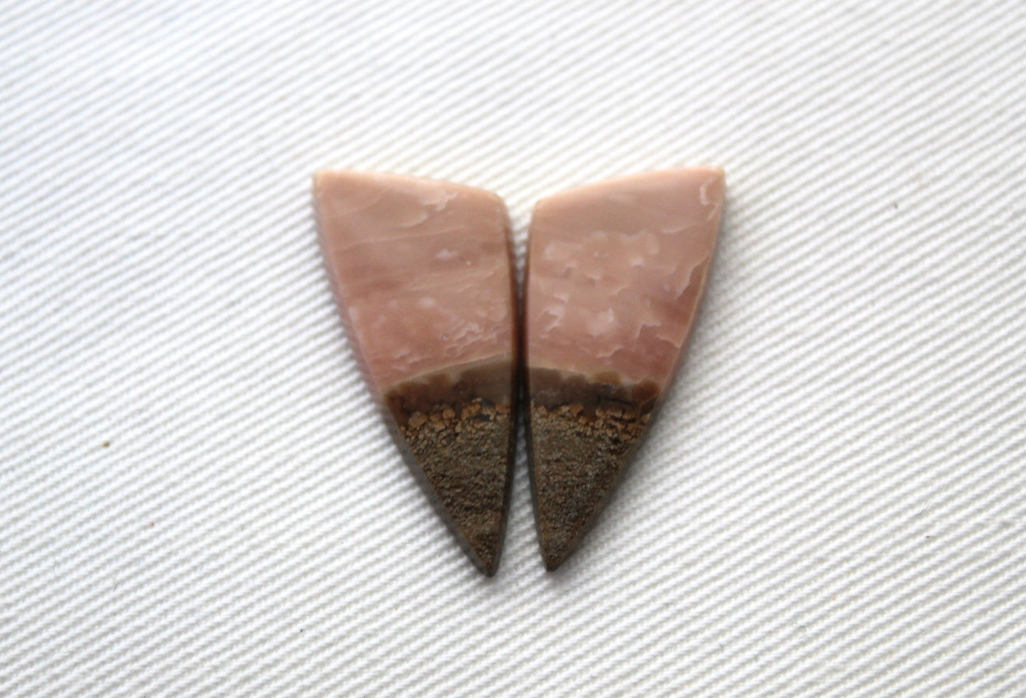 Indonesian Sunset Jasper Pair Cabochons Gemstone natural