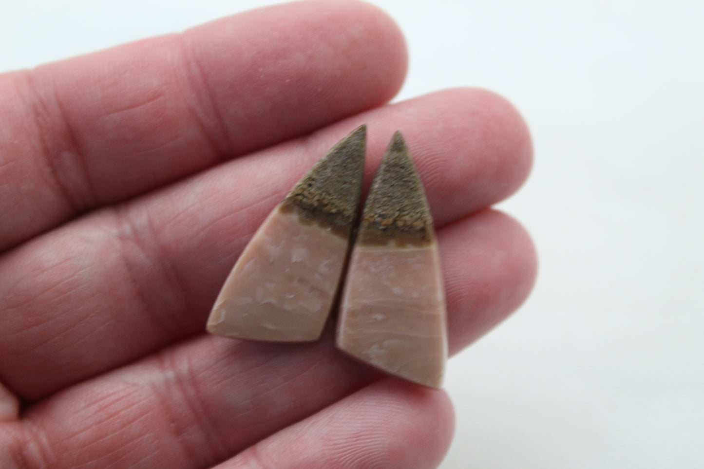 Indonesian Sunset Jasper Pair Cabochons Gemstone natural