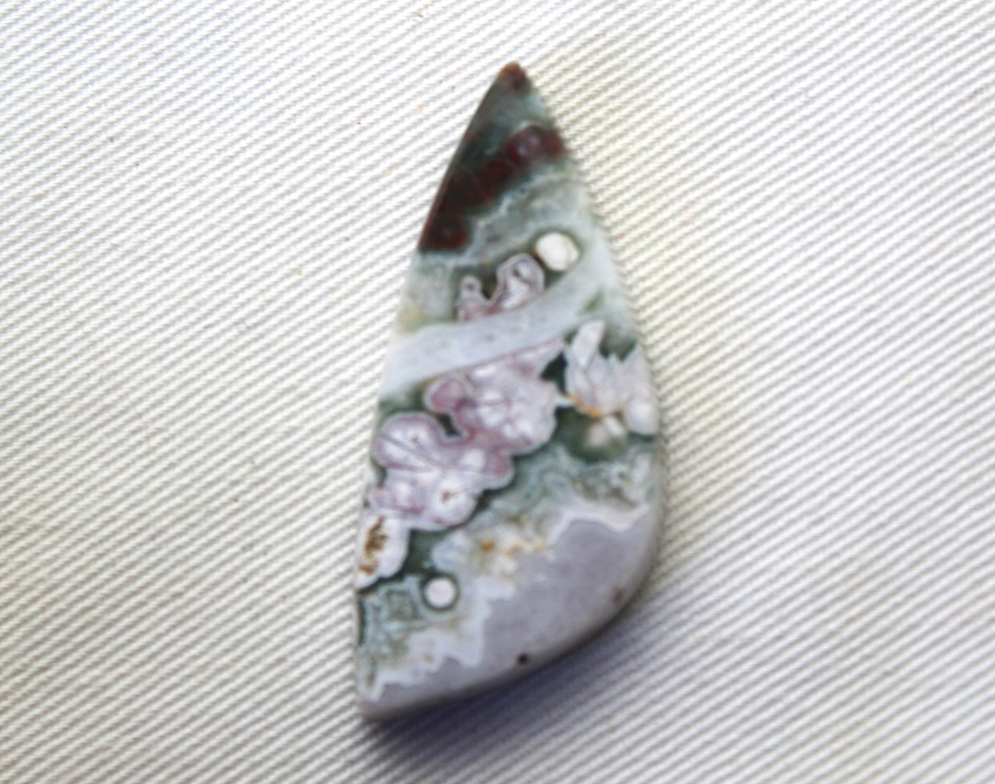 NICE River Jasper Cabochon Gemstone lilac green