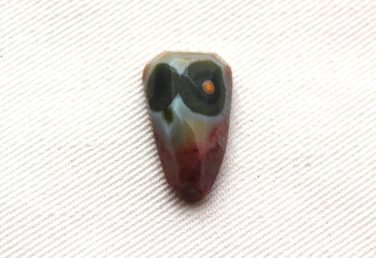 Small Rose cut Ocean Jasper Cabochon Gemstone freeform green